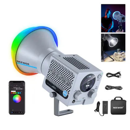 NEEWER HS60C 60W compact RGB COB light — visuel indicatif